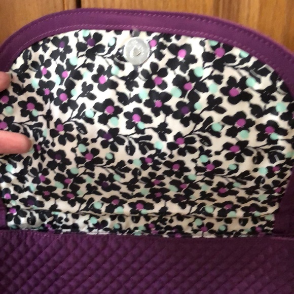 Vera Bradley Carson North South Tote Bag in Gloxinia Purple - Picture 3 of 5